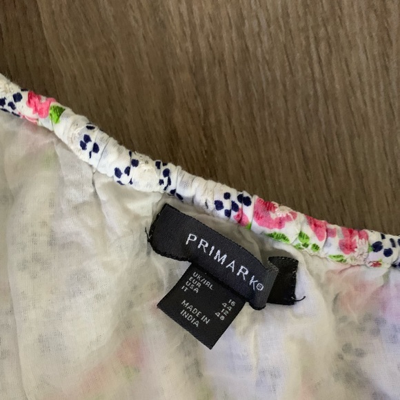 PRIMARK eyelet ruffled one shoulder floral dress - Picture 3 of 5
